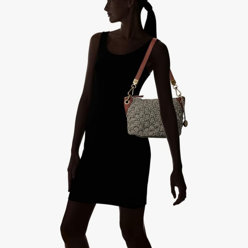 Saks Stylish Tweed Shoulder Bag - Picture 8 of 10